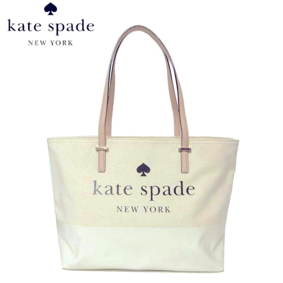 ♠️ Kate Spade Canvas Tote ♠️ - Picture 2 of 15